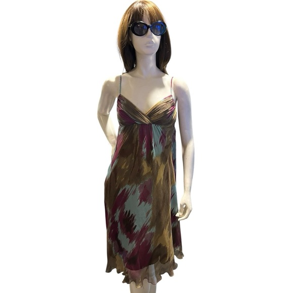 Trina Turk Earth Tone Multi-Print Dress, Size 4 - Picture 4 of 6